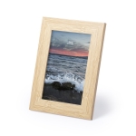 Cadre photo en bois rectangulaire avec logo de 10x15 cm Wood couleur bois cinquième vue