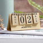 Calendrier perpétuel personnalisé en carton avec anneaux Perpetual couleur naturel cinquième vue