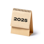 Calendrier de bureau 2025 en carton recyclé avec anneaux  troisième vue