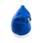 Bonnet classique de Père Noël en différents coloris Santa Colors couleur bleu troisième vue