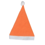 Bonnet classique de Père Noël en différents coloris Santa Colors couleur orange