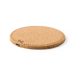 Chargeur sans fil en liège naturel avec protection thermique Cork couleur naturel quatrième vue