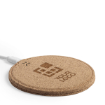 Chargeur sans fil en liège naturel avec protection thermique Cork vue principale