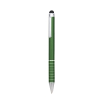 Stylo d'entreprise avec finition en anneau couleur vert première vue