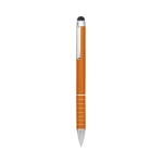 Stylo d'entreprise avec finition en anneau couleur orange première vue
