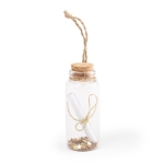 Bocal à souhaits en verre avec parchemin pour vœux de Noël Christmas couleur transparent première vue