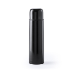 Bouteille thermos personnalisée avec bouchon/tasse 500ml Basic XL couleur noir première vue