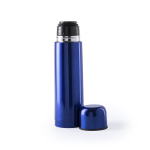Bouteille thermos personnalisée avec bouchon/tasse 500ml Basic XL couleur bleu deuxième vue