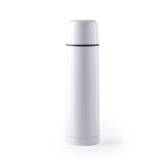 Bouteille thermos personnalisée avec bouchon/tasse 500ml Basic XL couleur blanc première vue