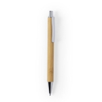 Stylo en bambou avec clip en métal et encre bleue Bamboo Nature couleur naturel deuxième vue