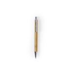 Stylo en bambou avec clip en métal et encre bleue Bamboo Nature couleur naturel troisième vue