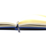 Carnet personnalisé pas cher en couleur vive A5 pages lisses Sketch couleur bleu cinquième vue