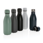 Petite gourde isotherme en inox 260 ml Lifestyle Premium Mini couleur vert vue générale