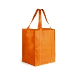 Grands sacs avec logo non tissés en couleurs assorties 80 g/m2 Shopper couleur orange première vue