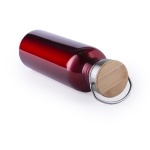 Bouteille en acier de style rétro aux couleurs vives 800 ml Inox Retro couleur rouge deuxième vue