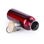Bouteille en acier de style rétro aux couleurs vives 800 ml Inox Retro couleur rouge troisième vue