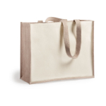 Sac en toile de jute personnalisé et coton laminé 12 kg Beach Budget deuxième vue