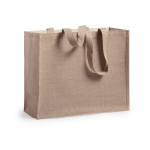 Sac en toile de jute personnalisé et coton laminé 12 kg Beach Budget troisième vue