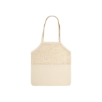 Sac personnalisable avec logo en filet de coton 220 g/m2 Fruits couleur naturel première vue