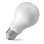 Cadeau antistress publicitaire en forme d'ampoule ZenBulb couleur blanc