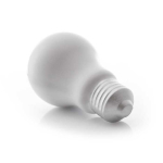 Cadeau antistress publicitaire en forme d'ampoule ZenBulb couleur blanc troisième vue