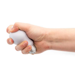 Cadeau antistress publicitaire en forme d'ampoule ZenBulb couleur blanc quatrième vue