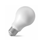Cadeau antistress publicitaire en forme d'ampoule ZenBulb couleur blanc première vue