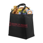 Sacs pour publicité polyvalents en non-tissé 80 g/m2 Full Sized couleur noir vue impression sérigraphique