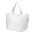 Sacs pour publicité polyvalents en non-tissé 80 g/m2 Full Sized couleur blanc deuxième vue frontale