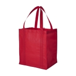 Sacs cabas personnalisés en tissu non tissé avec logo 80 g/m2 Liberty couleur rouge deuxième vue frontale