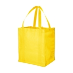 Sacs cabas personnalisés en tissu non tissé avec logo 80 g/m2 Liberty couleur jaune deuxième vue frontale