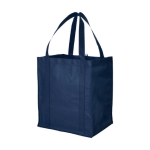 Sacs cabas personnalisés en tissu non tissé avec logo 80 g/m2 Liberty couleur bleu foncé deuxième vue frontale