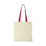 Sac en toile de coton avec poignées longues 100 g/m2 Cotton Color couleur rouge deuxième vue frontale