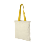 Sac en toile de coton avec poignées longues 100 g/m2 Cotton Color couleur jaune
