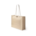 Sac en jute laminé avec longues poignées 10 kg 320 g/m2 Jute Cute couleur beige première vue