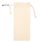 Sac à bouteilles en coton avec cordon de serrage 105 g/m2 Bottle deuxième vue
