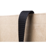 Sac non tissé et papier avec poignées noires 140 g/m2 Exclusif couleur beige quatrième vue