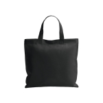 Sac non-tissé personnalisé anses courtes colorées 80 g/m2 Bazaar Short couleur noir première vue
