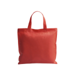 Sac non-tissé personnalisé anses courtes colorées 80 g/m2 Bazaar Short couleur rouge première vue