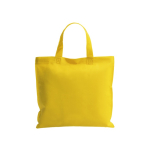 Sac non-tissé personnalisé anses courtes colorées 80 g/m2 Bazaar Short couleur jaune première vue