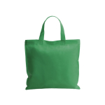 Sac non-tissé personnalisé anses courtes colorées 80 g/m2 Bazaar Short couleur vert première vue