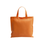 Sac non-tissé personnalisé anses courtes colorées 80 g/m2 Bazaar Short couleur orange première vue