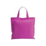 Sac non-tissé personnalisé anses courtes colorées 80 g/m2 Bazaar Short couleur fuchsia première vue