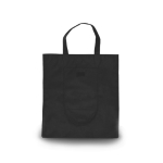 Sacs non tissés pliables avec fermeture velcro 80 g/m2 Velcro couleur noir troisième vue