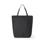 Sac intissé coloré fermeture éclair et soufflet 90 g/m2 Zipper Colors couleur noir première vue