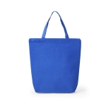 Sac intissé coloré fermeture éclair et soufflet 90 g/m2 Zipper Colors couleur bleu première vue