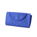 Sac non tissé pliable pas cher avec résistance de 9 kg et 90 g/m2 Flap couleur bleu quatrième vue
