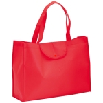 Sac non tissé pliable pas cher avec résistance de 9 kg et 90 g/m2 Flap couleur rouge