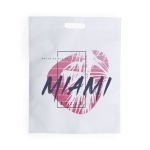 Sac non tissé avec impression en quadrichromie 80 g/m2 Custom Sublim couleur blanc deuxième vue