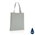 Sac de merchandising durable en coton recyclé 145 g/m2 Waterless couleur gris deuxième vue